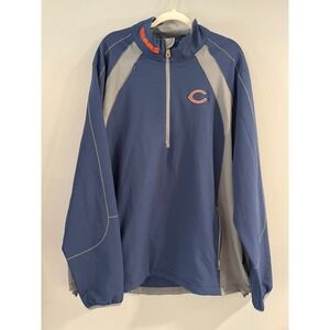 NFL Chicago Bears Team Apparel Pullover Jacket Mens Half Zip Size L